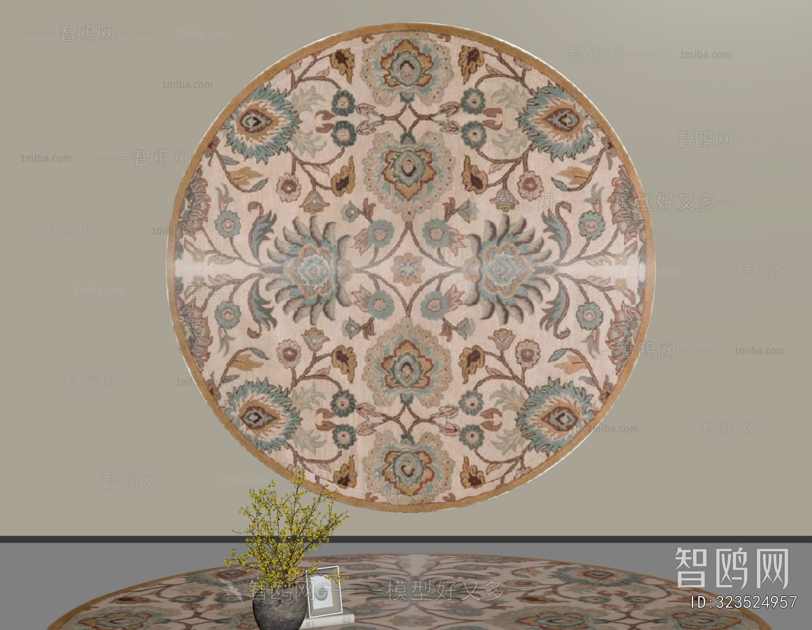 American Style Circular Carpet