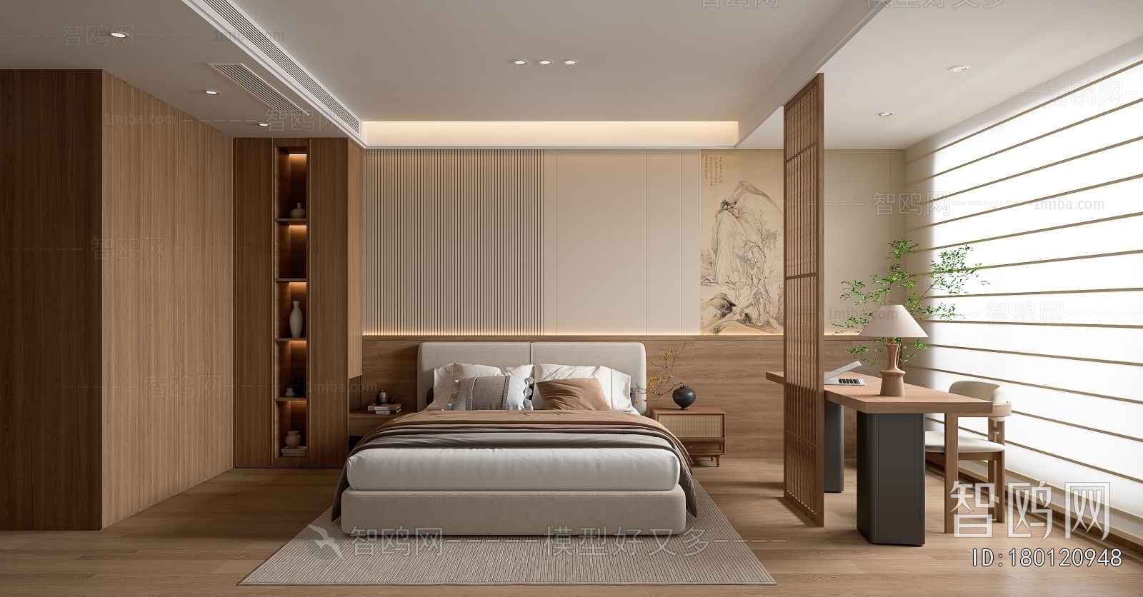 New Chinese Style Bedroom