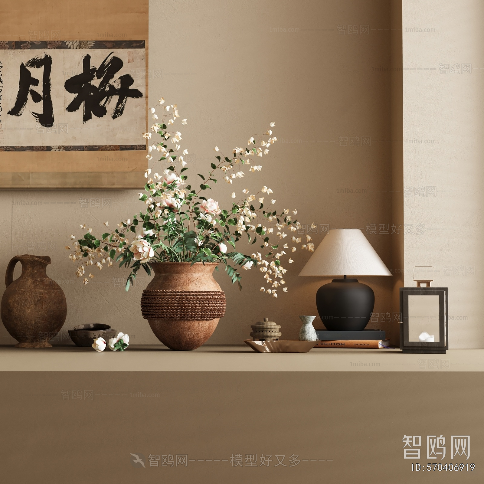 Wabi-sabi Style Flower Arrangement