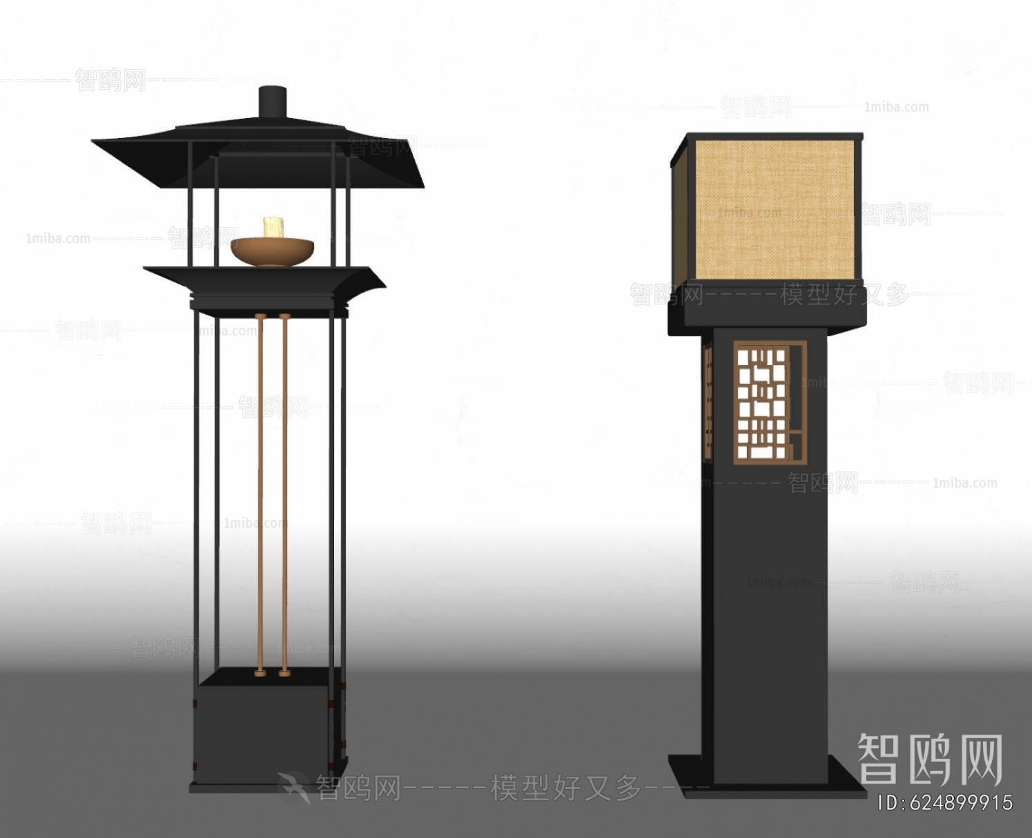 New Chinese Style Floor Lamp