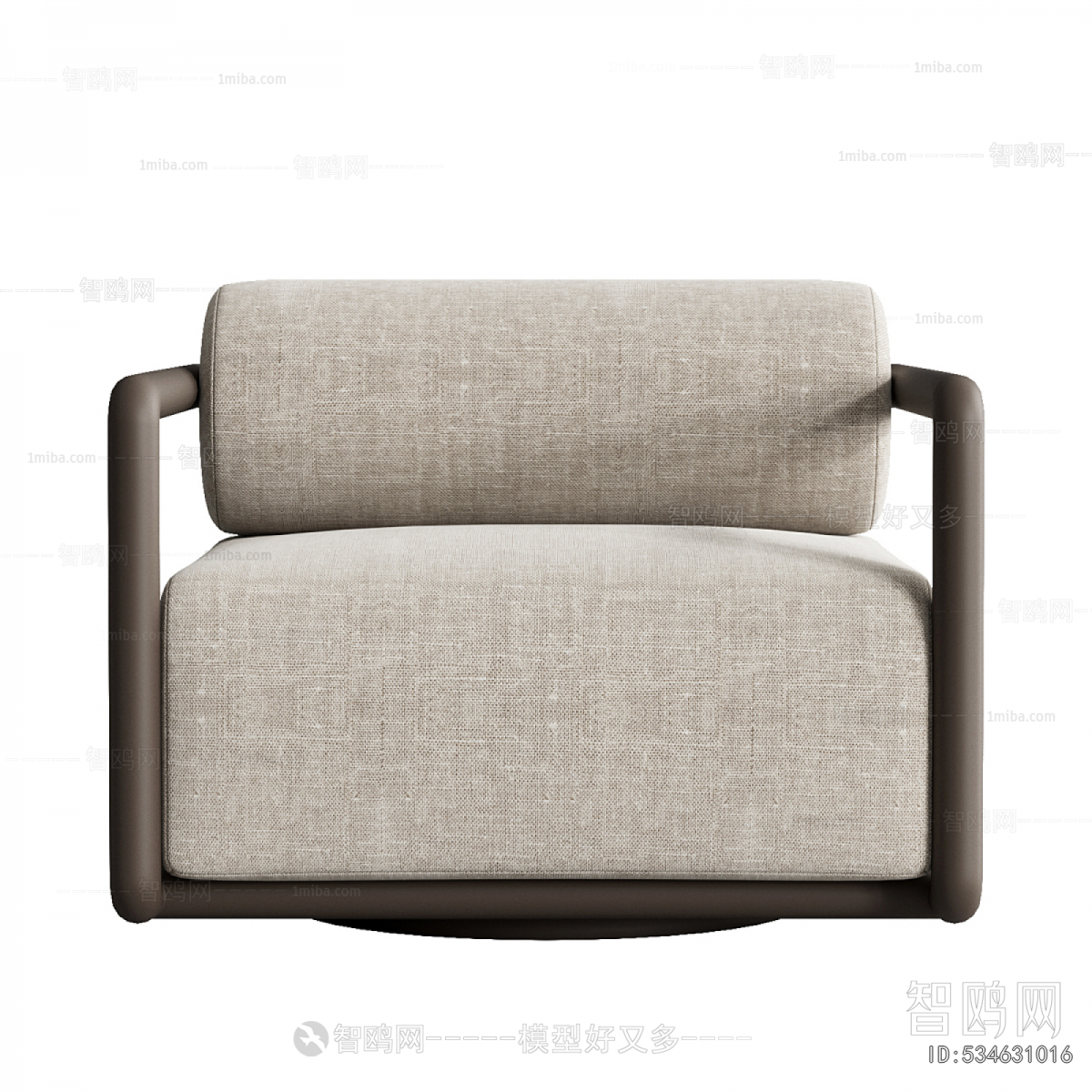 New Chinese Style Single Sofa