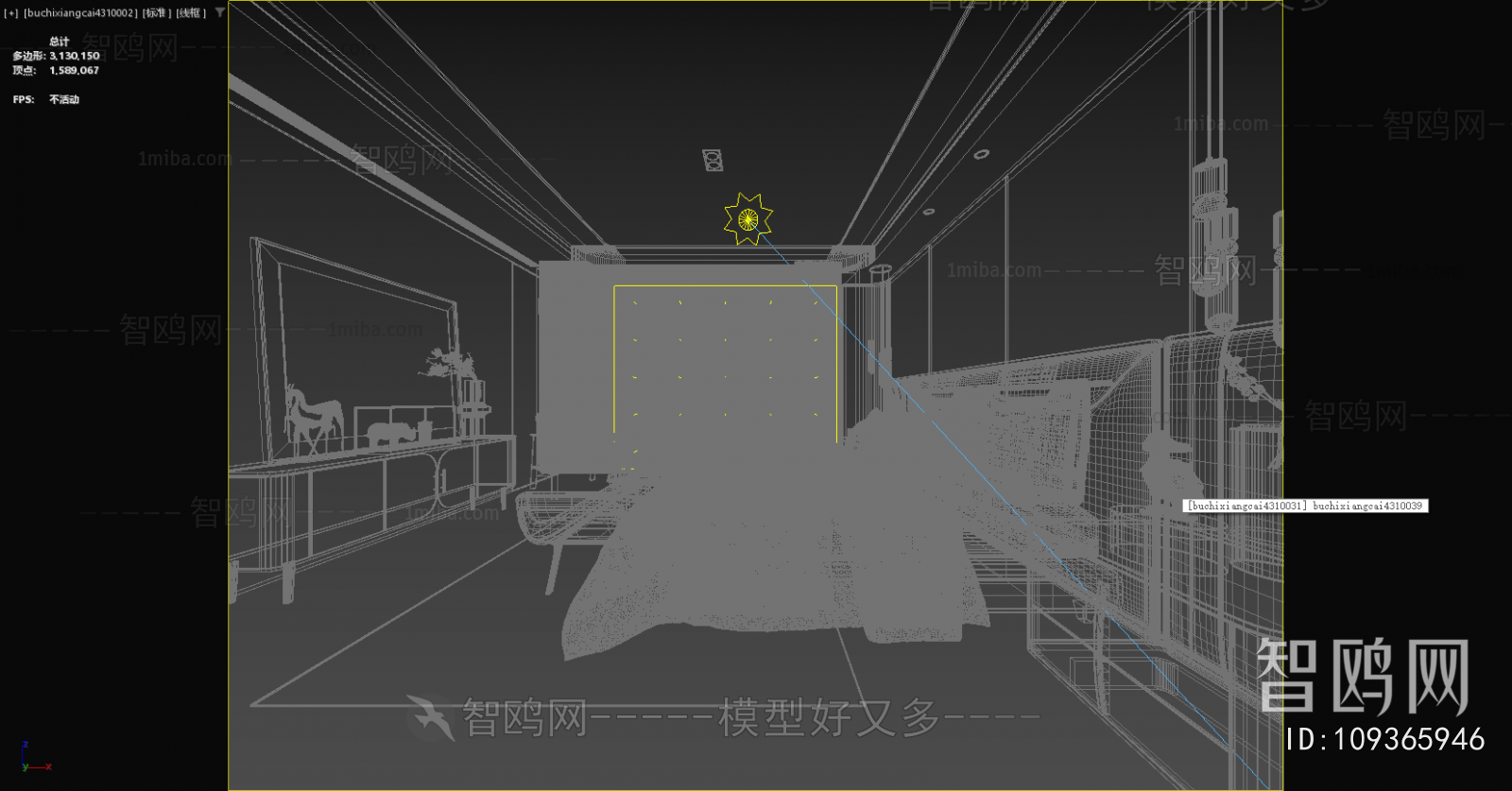 New Chinese Style Bedroom