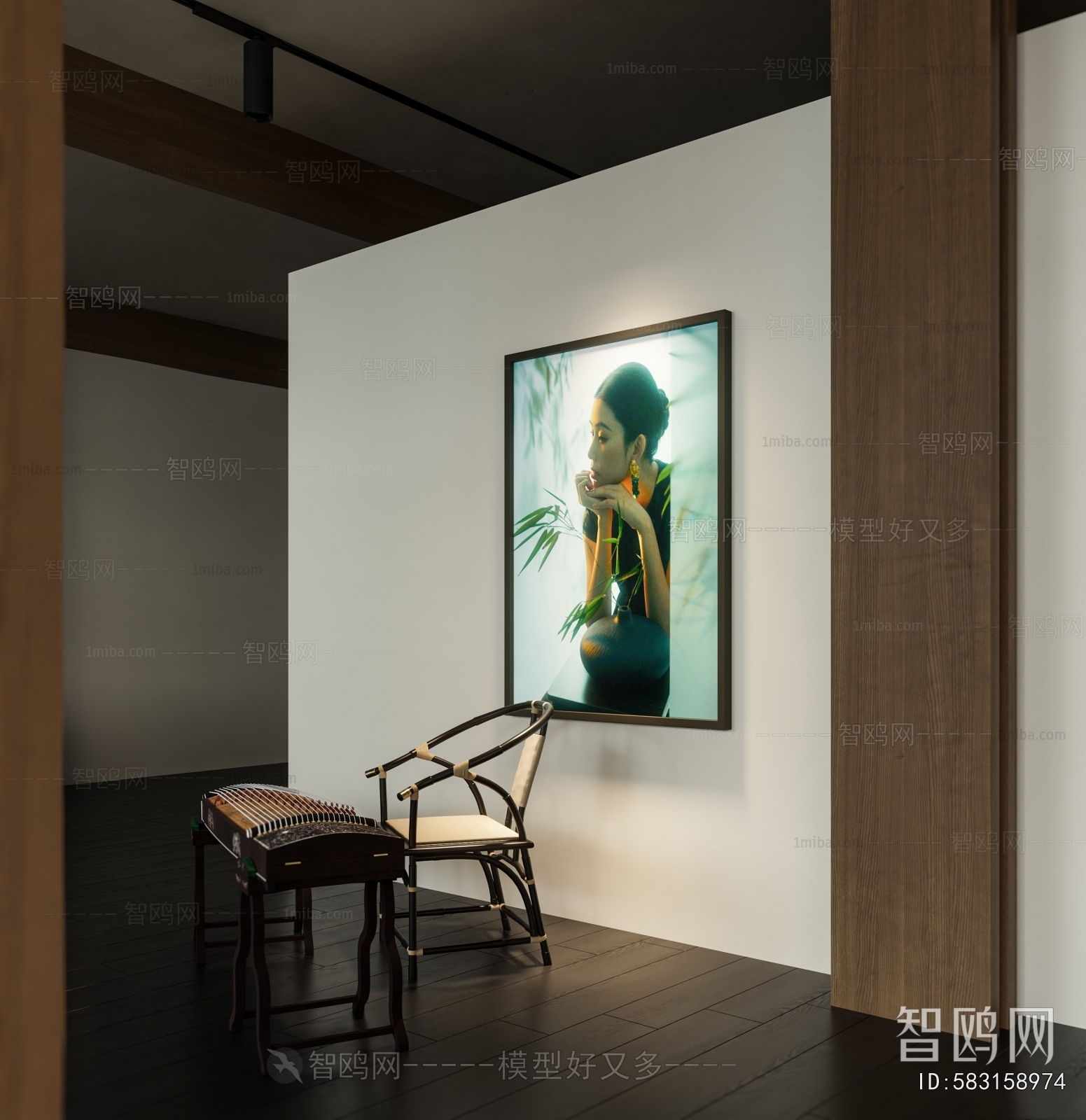 New Chinese Style A Living Room