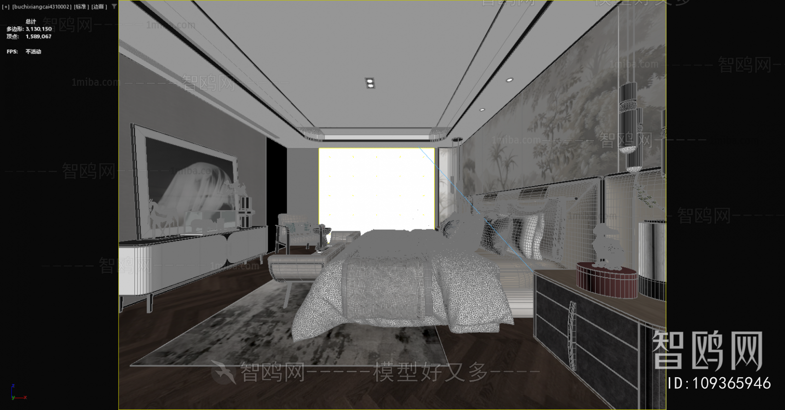 New Chinese Style Bedroom