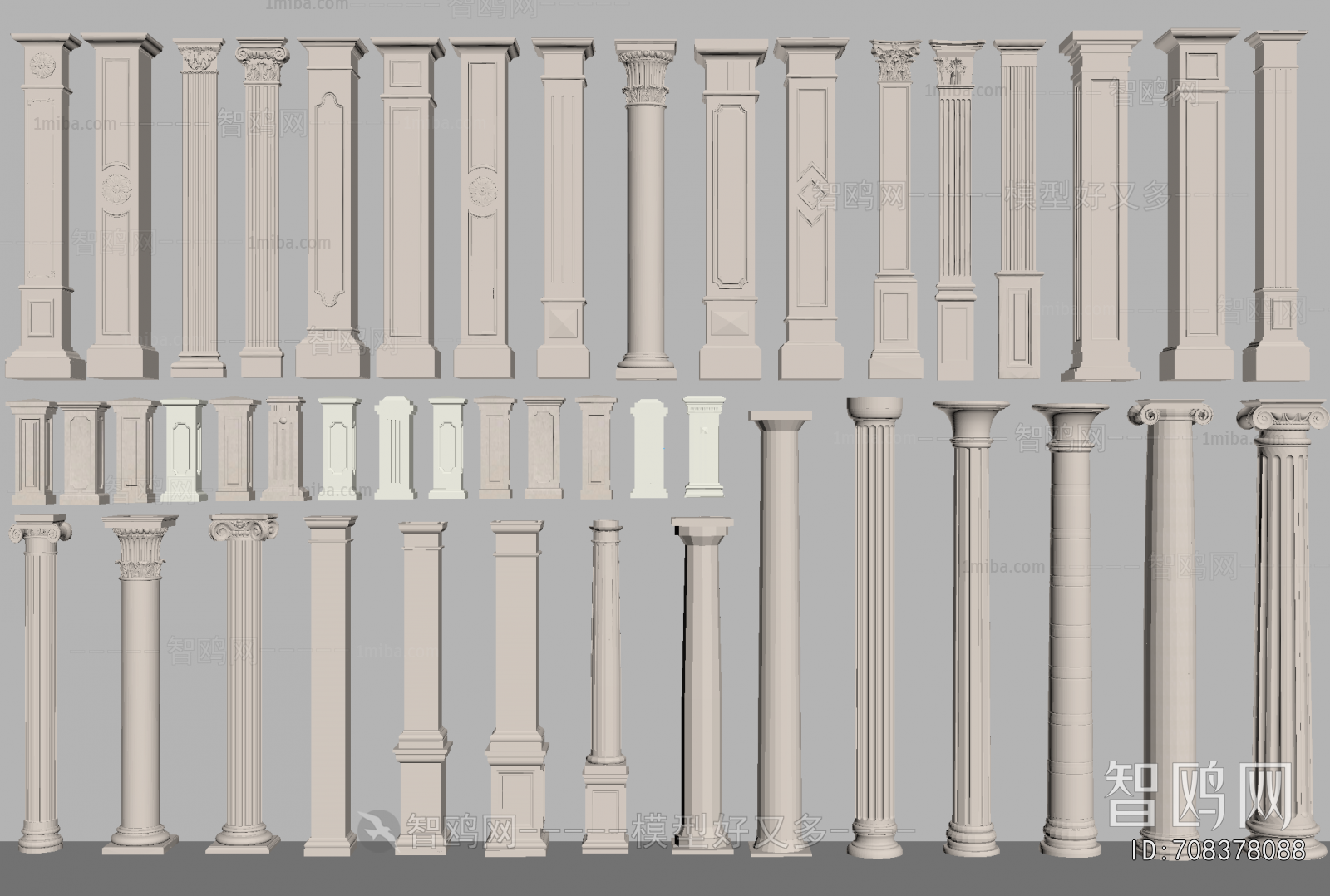 European Style Roman Pillar