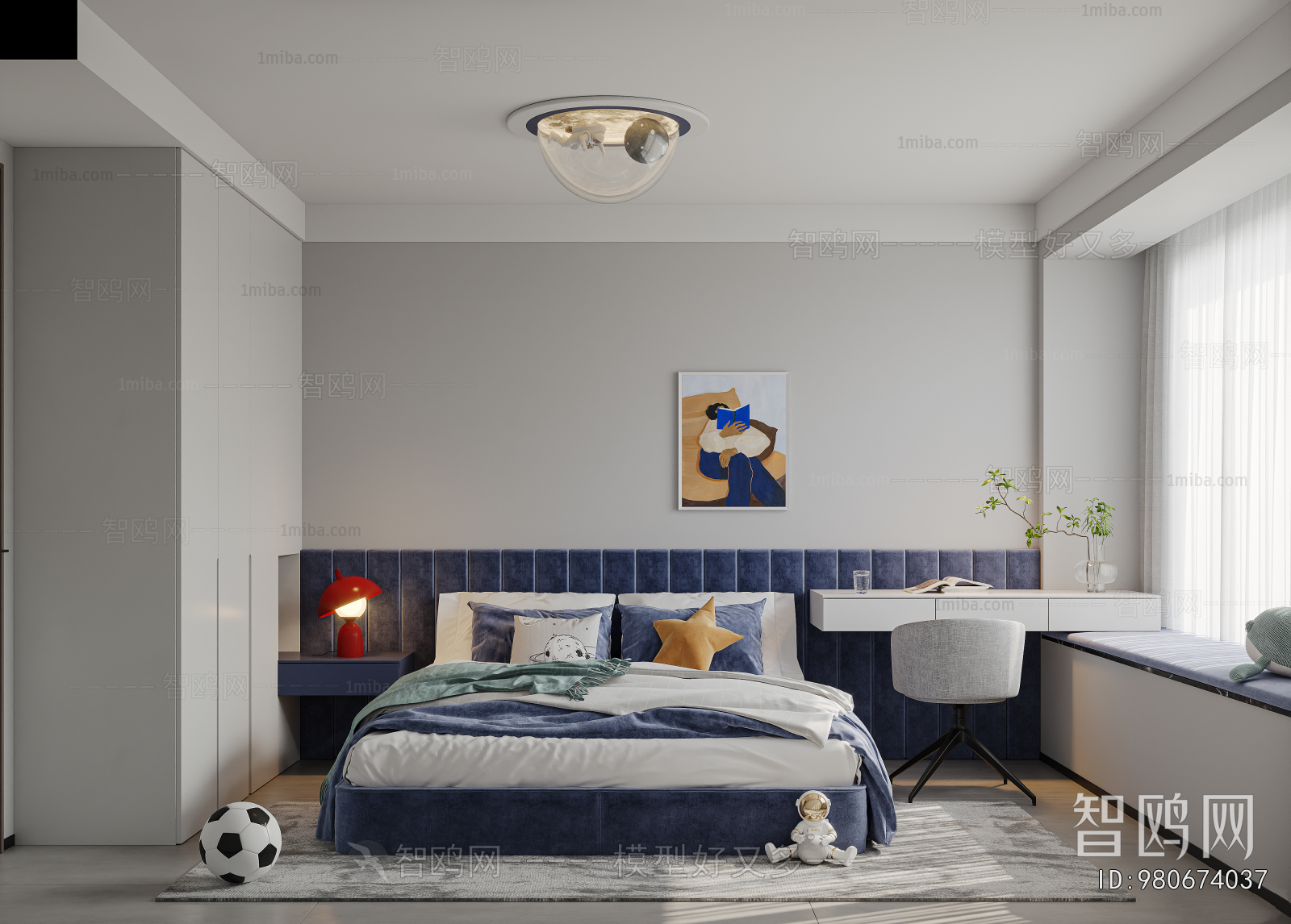 Modern Boy's Room And Son's Room