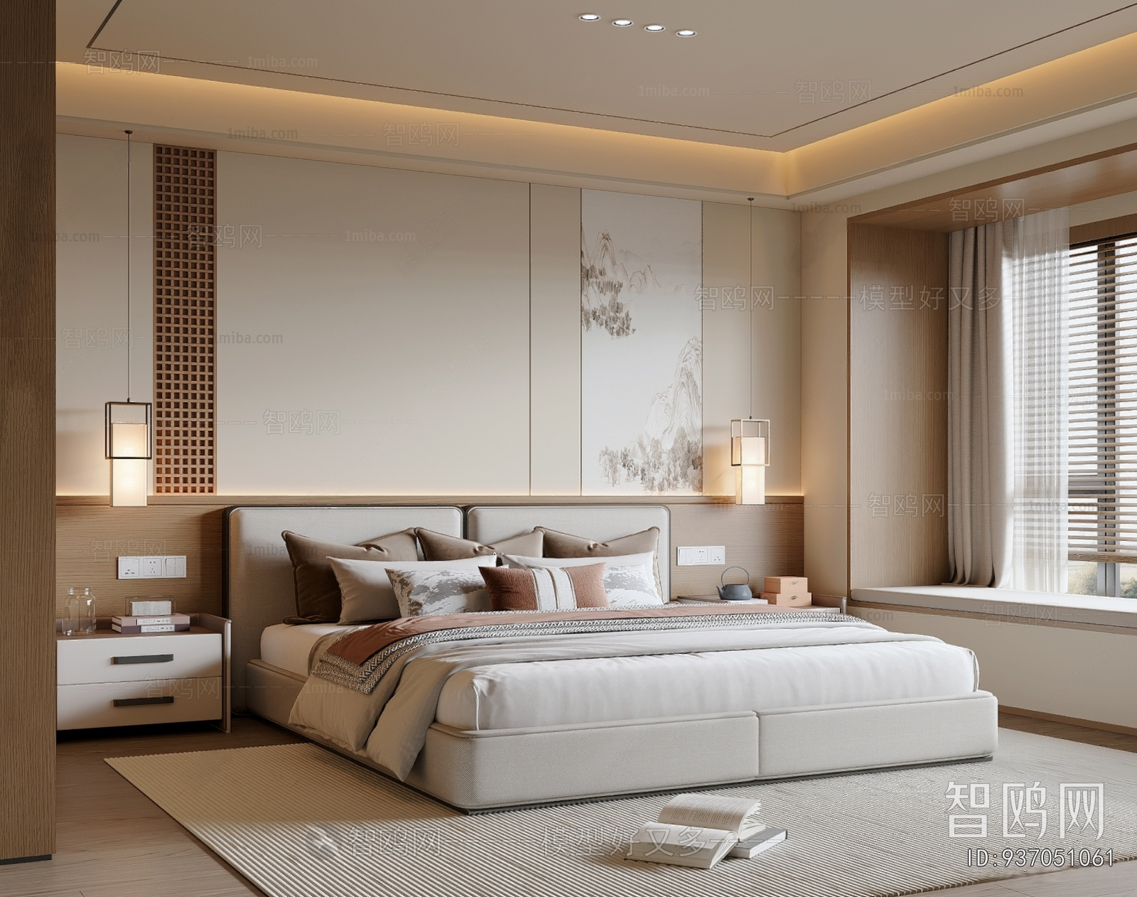 New Chinese Style Bedroom