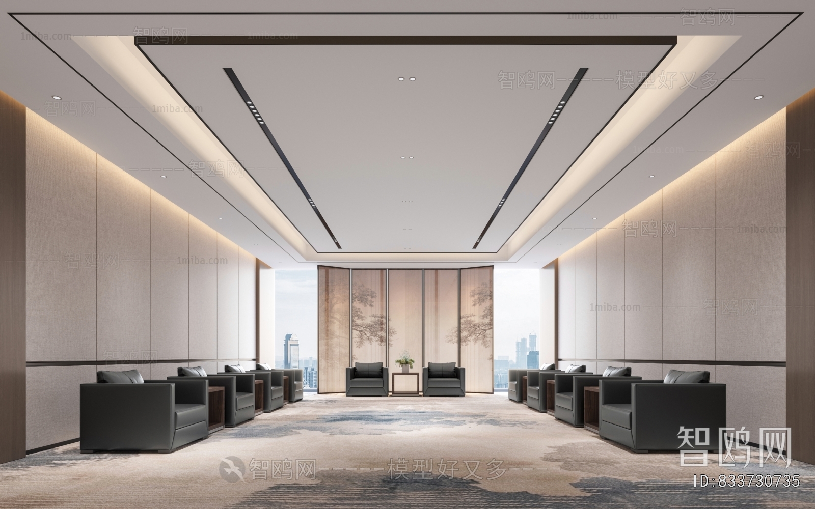 New Chinese Style Reception Room