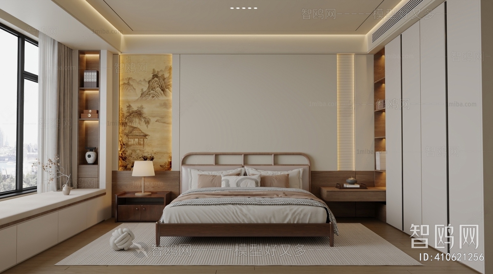 New Chinese Style Bedroom