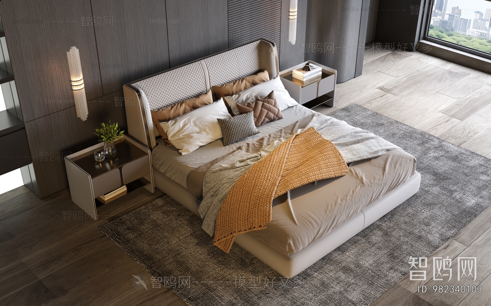 Modern Double Bed