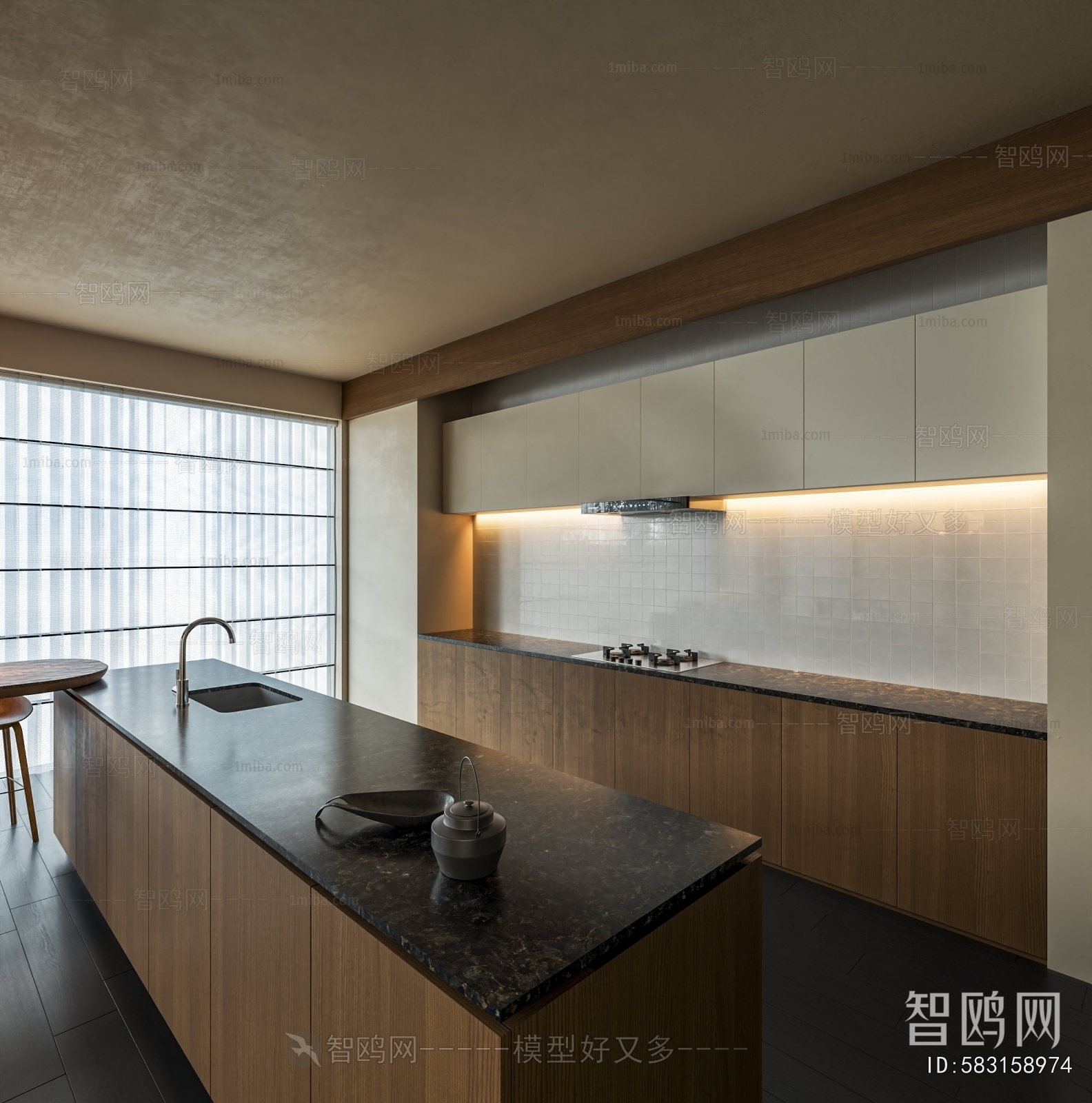 New Chinese Style A Living Room