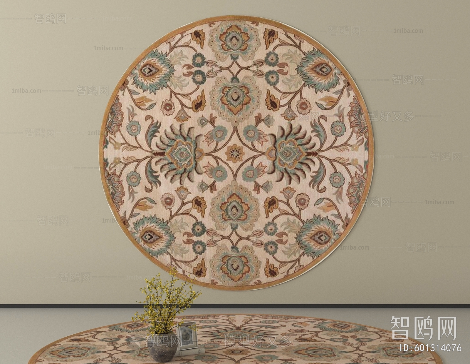 American Style Circular Carpet
