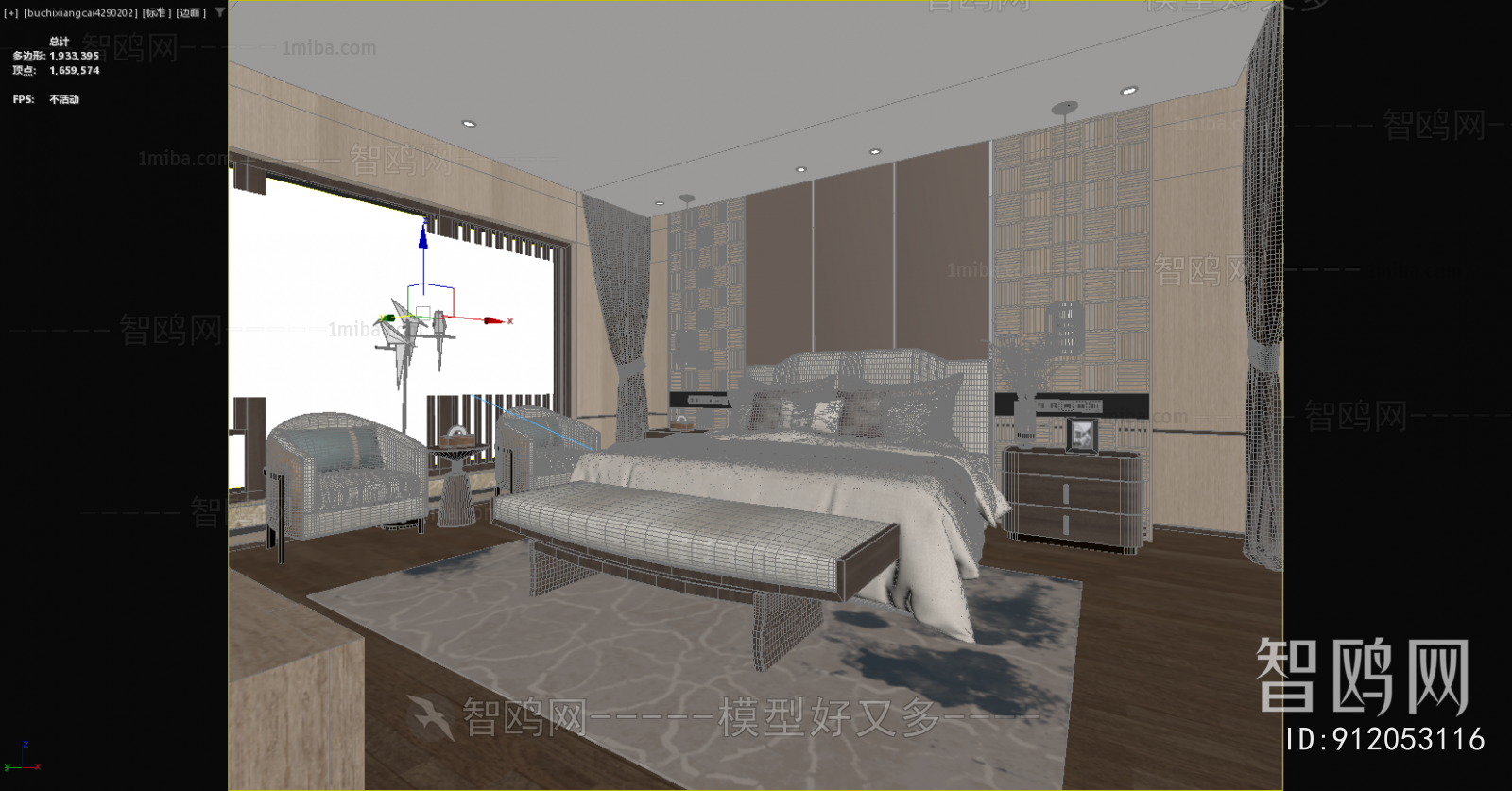 New Chinese Style Bedroom