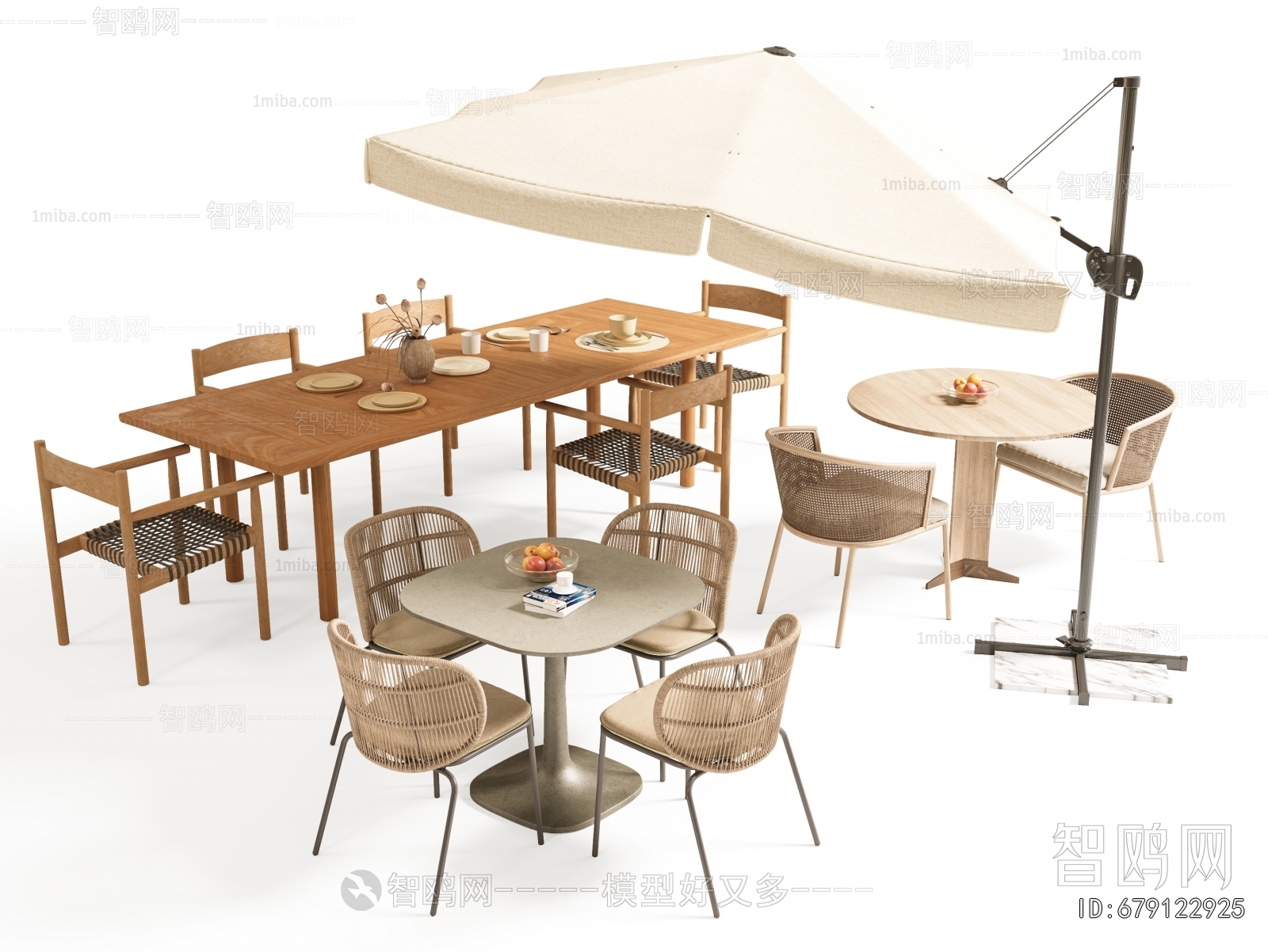 Wabi-sabi Style Outdoor Tables And Chairs