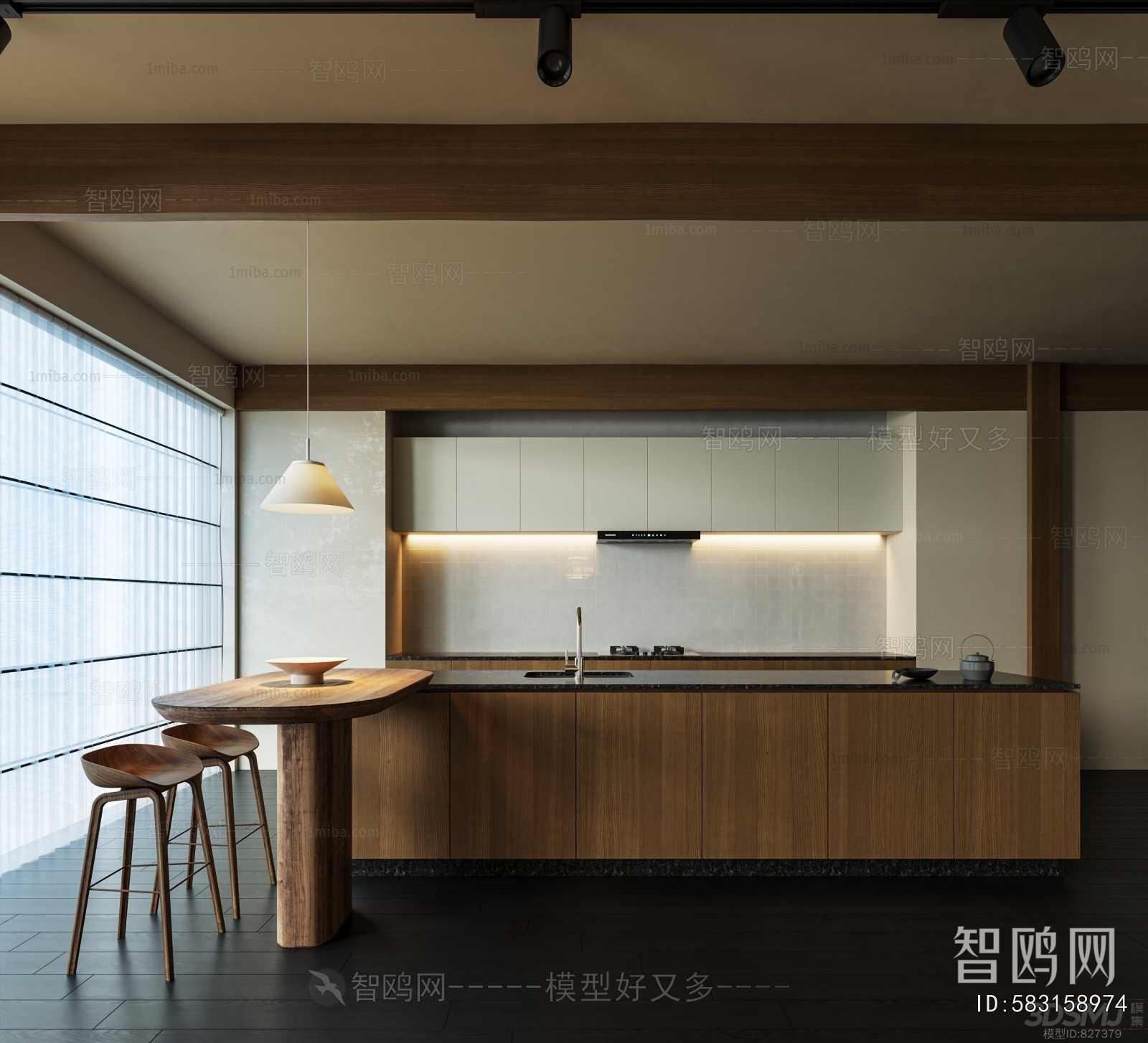 New Chinese Style A Living Room