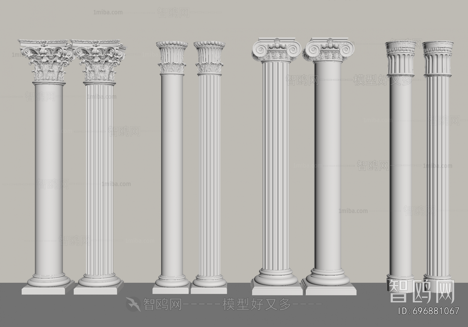 European Style Roman Pillar