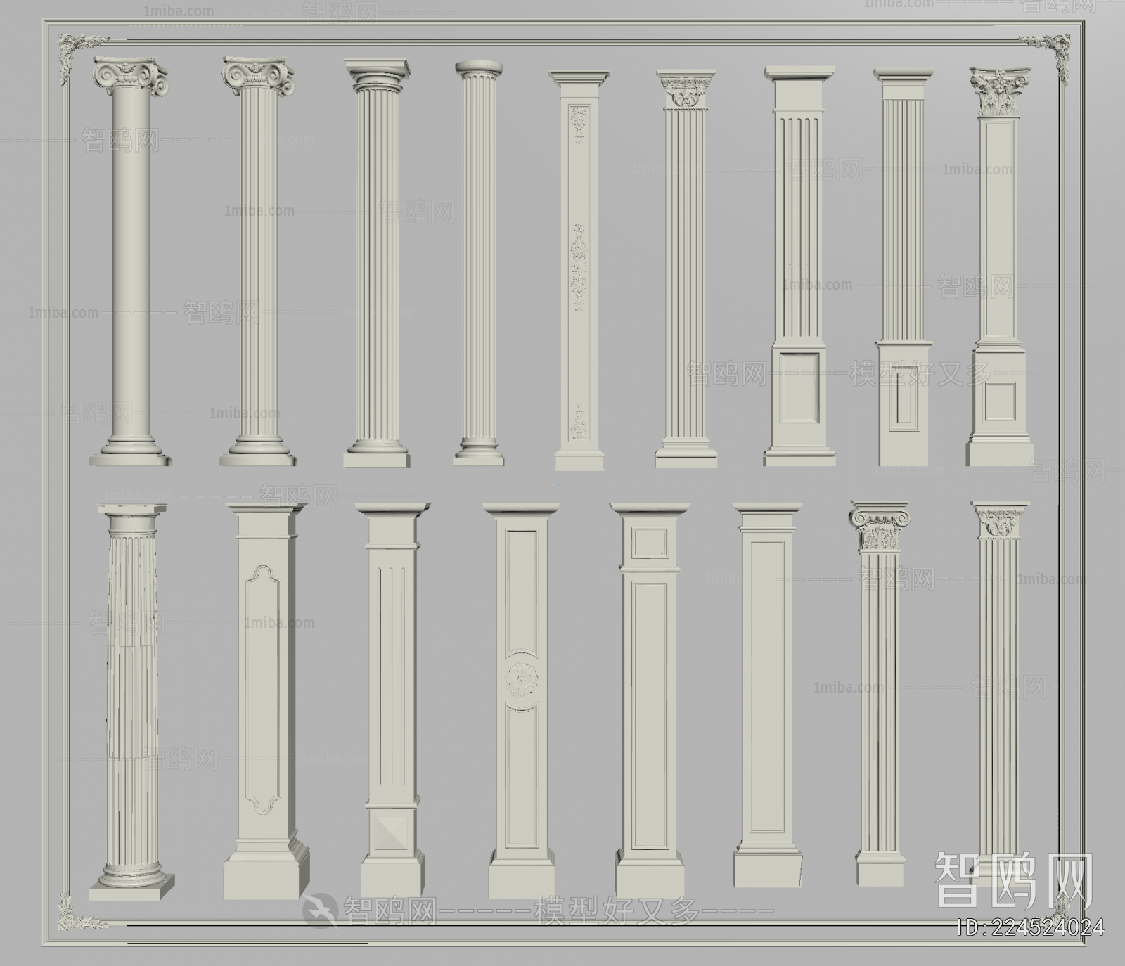 European Style Roman Pillar