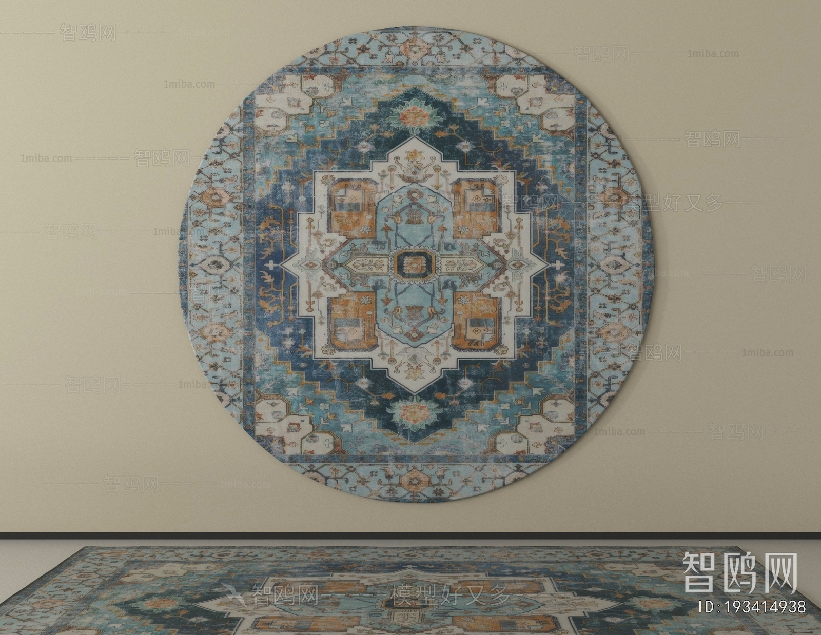 European Style Circular Carpet