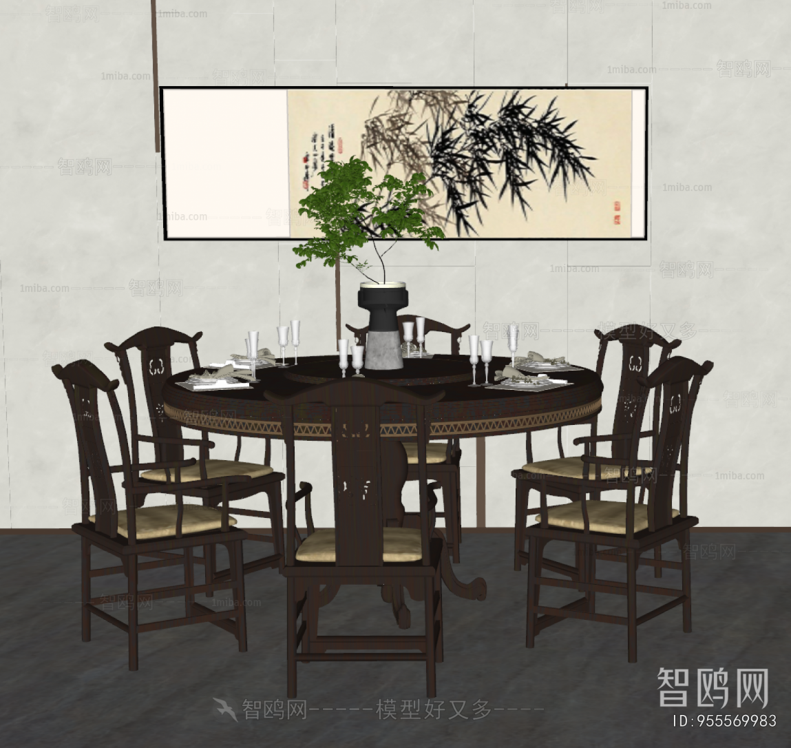 New Chinese Style Dining Table And Chairs