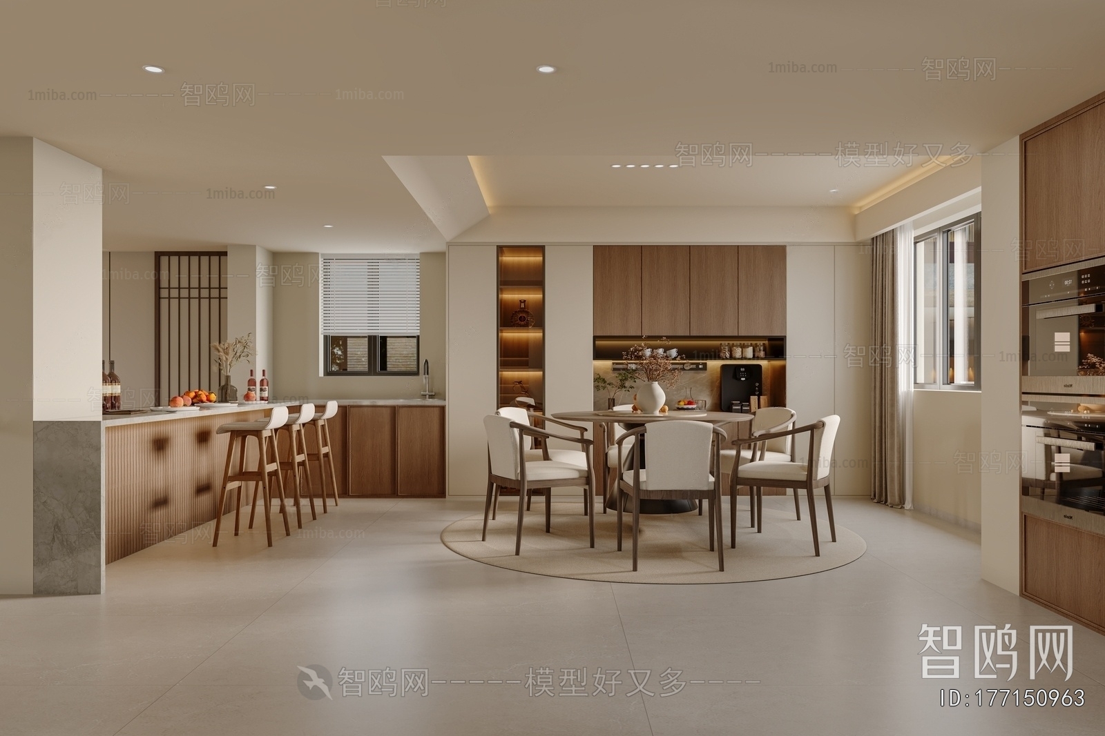 New Chinese Style Dining Room