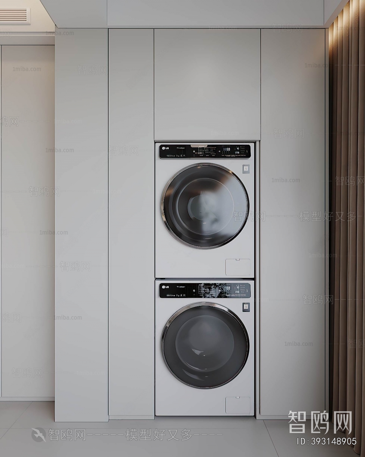 Modern Laundry Cabinet