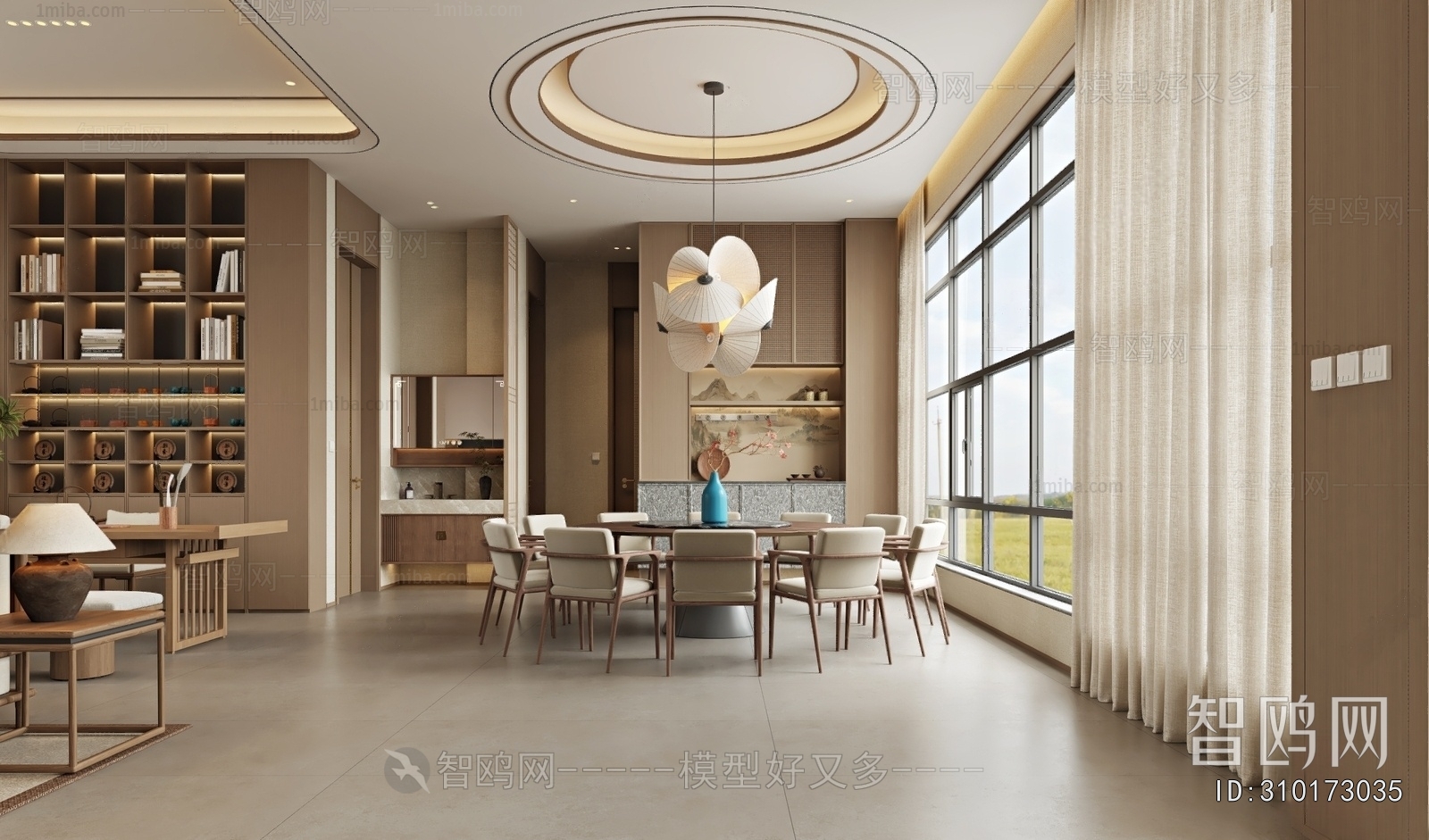 New Chinese Style Dining Room