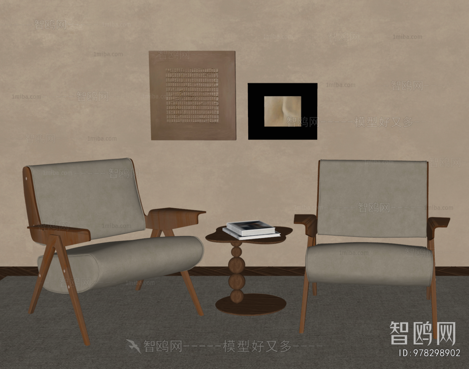 Wabi-sabi Style Lounge Chair