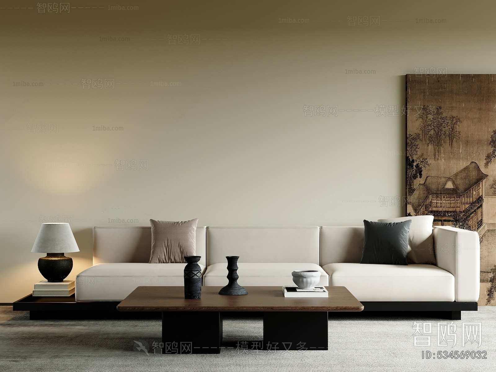 Modern Three-seat Sofa