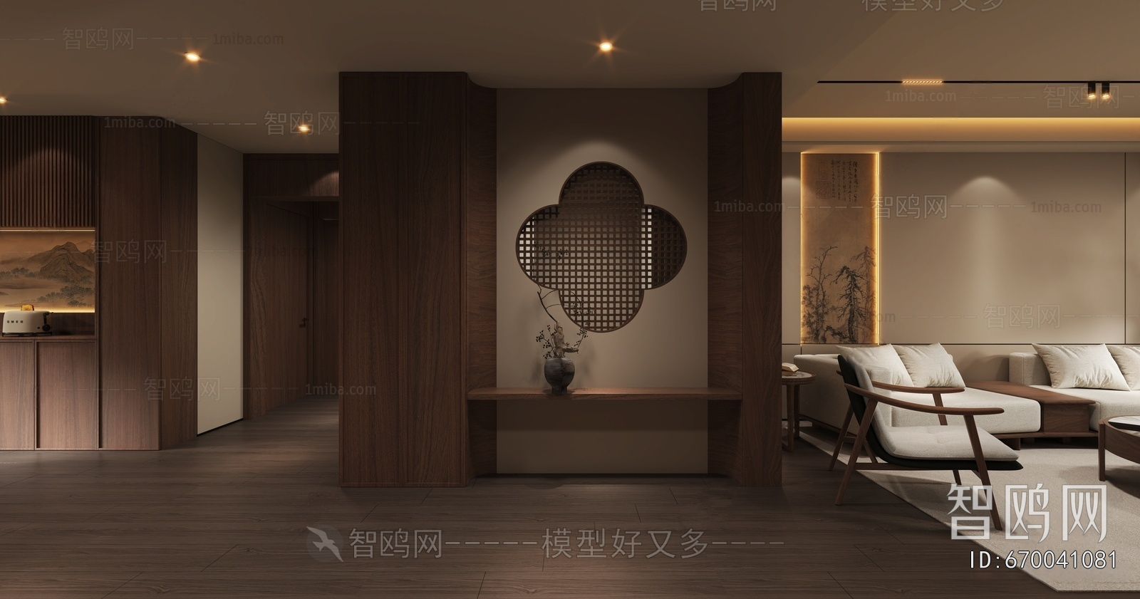 New Chinese Style Hallway