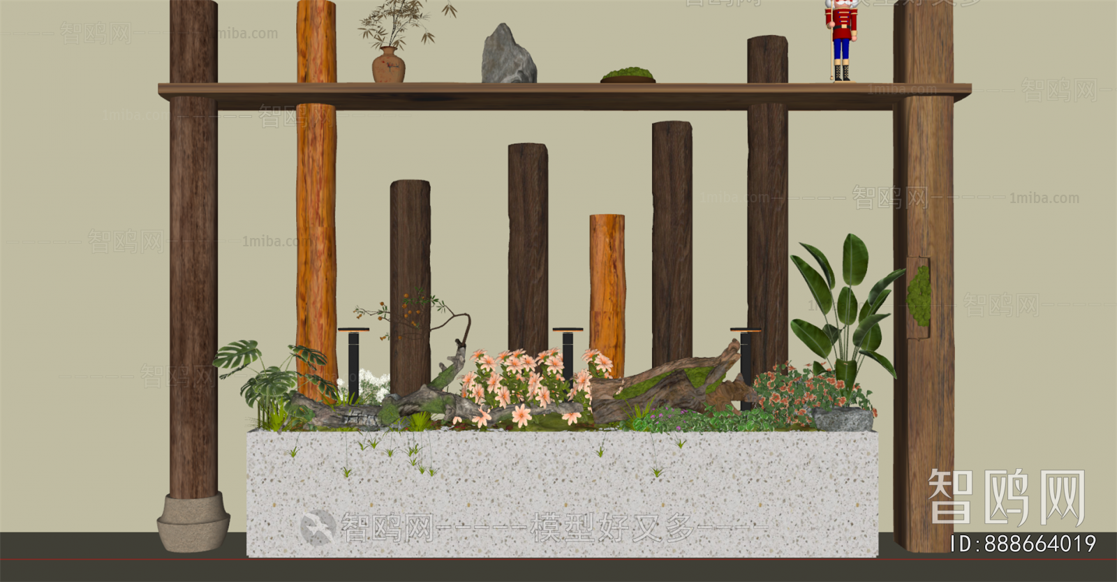 Wabi-sabi Style Plant Landscaping