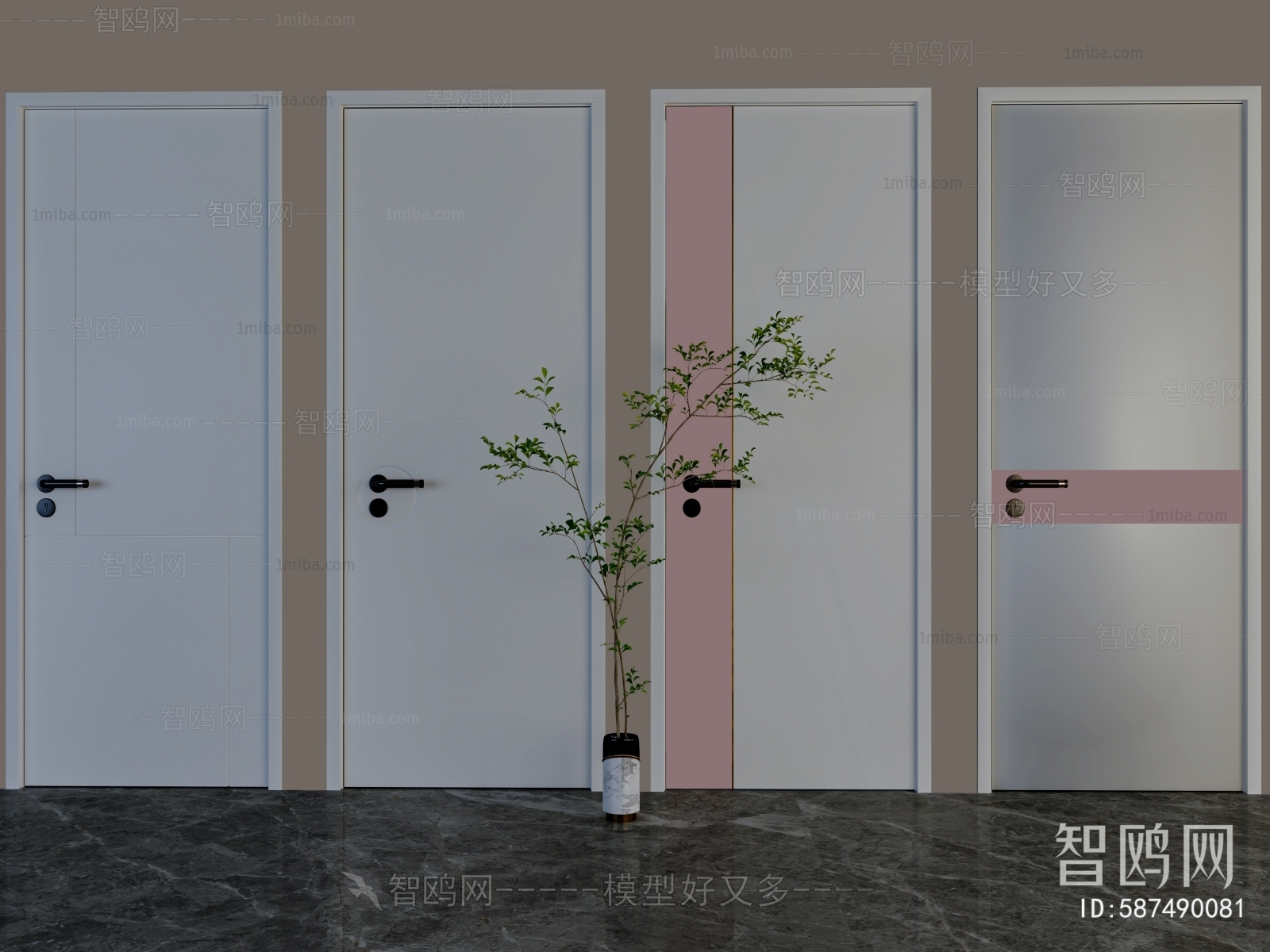 Modern Single Door