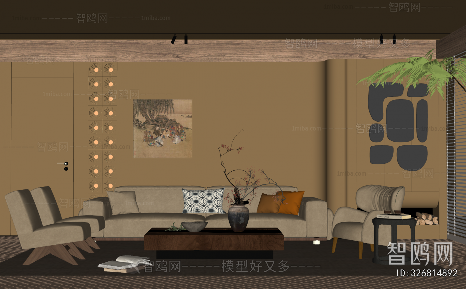 Wabi-sabi Style A Living Room