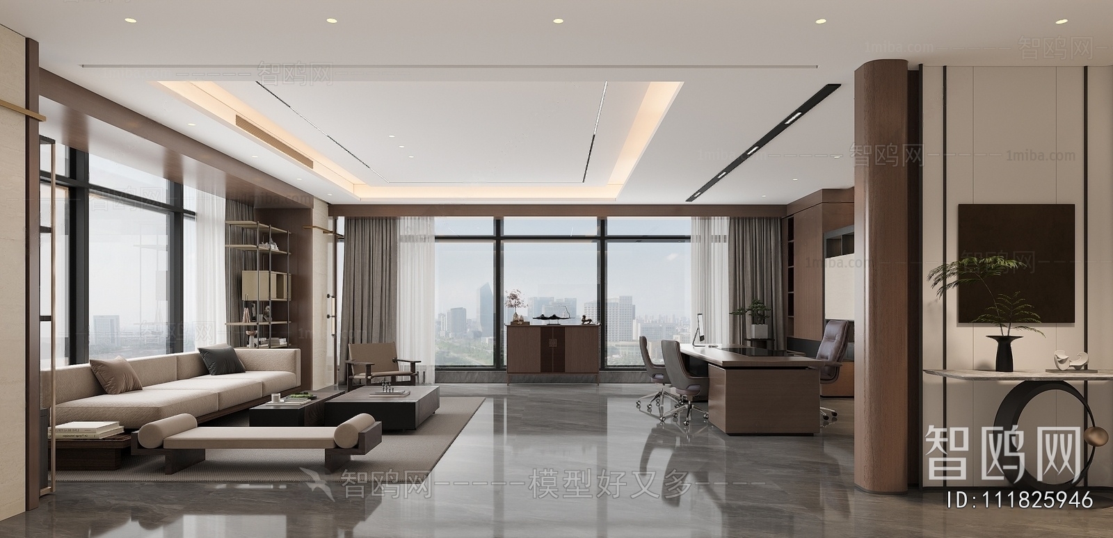 New Chinese Style Manager's Office