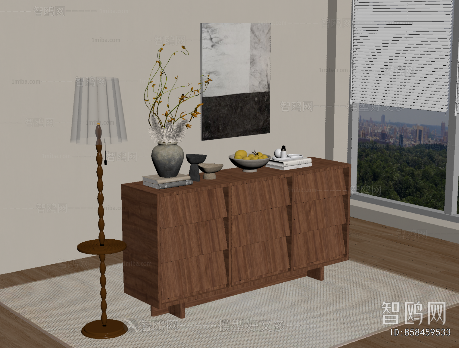 Wabi-sabi Style Entrance Cabinet