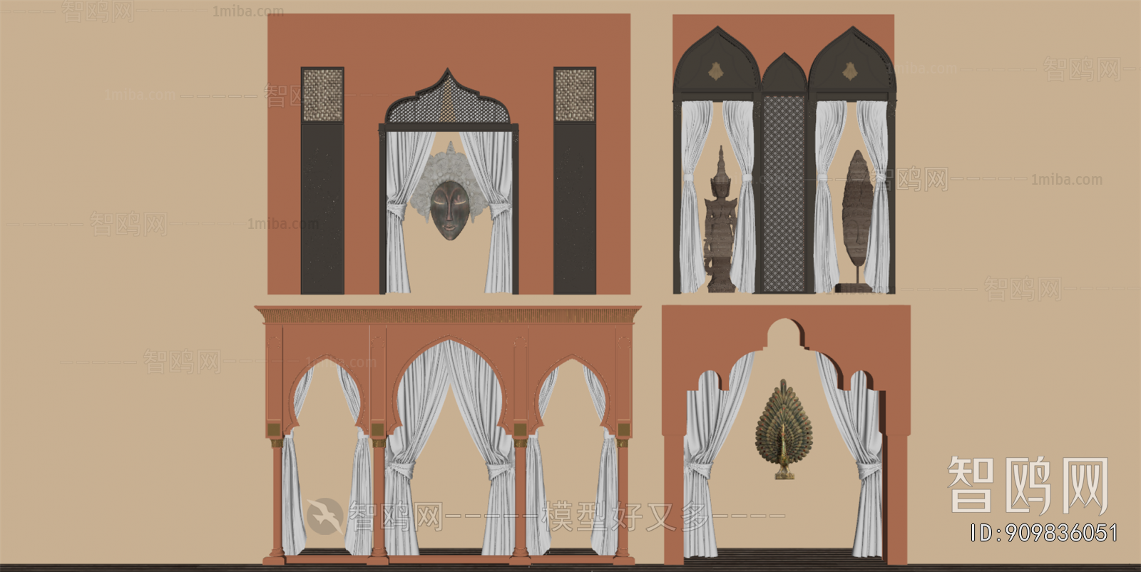 Southeast Asian Style Door