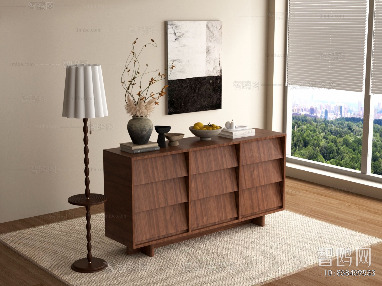 Wabi-sabi Style Entrance Cabinet