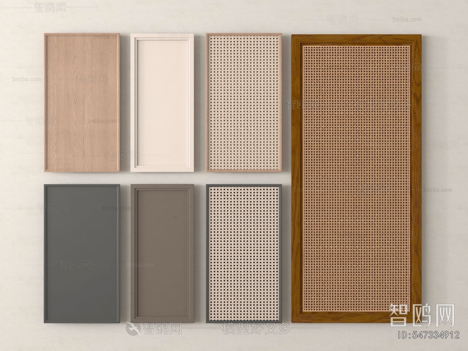 Wabi-sabi Style Door Panel