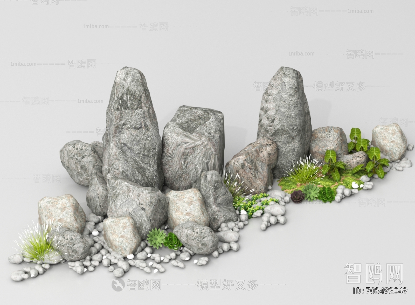 New Chinese Style Rockery Waterscape