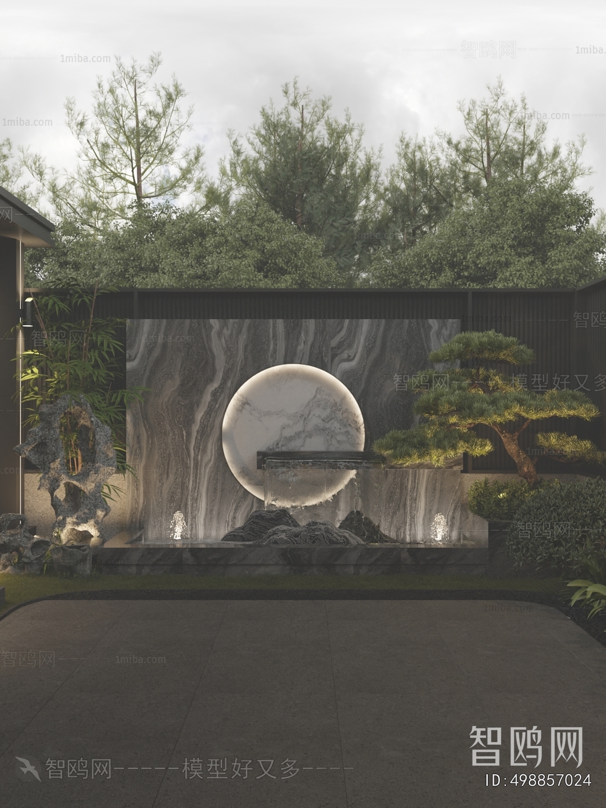 New Chinese Style Courtyard/landscape