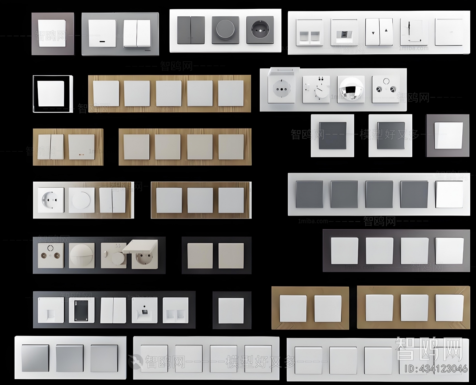 Modern Switch Socket Panel