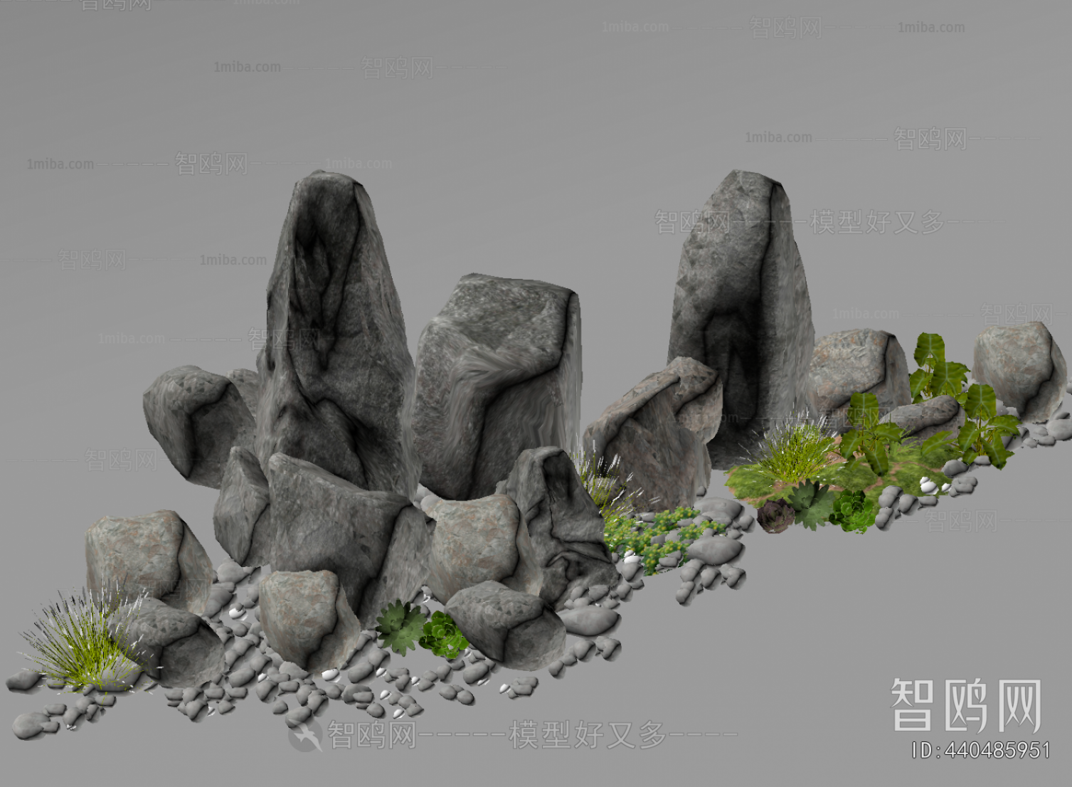 New Chinese Style Rockery Waterscape