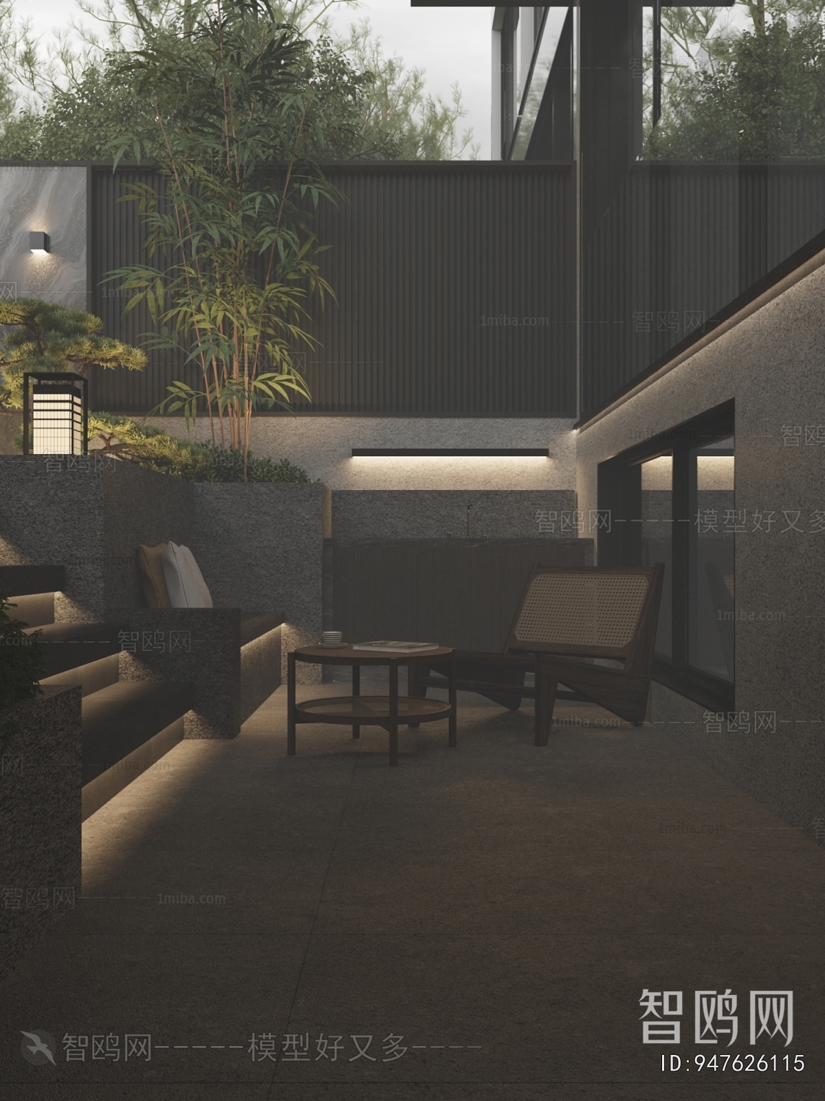 New Chinese Style Courtyard/landscape