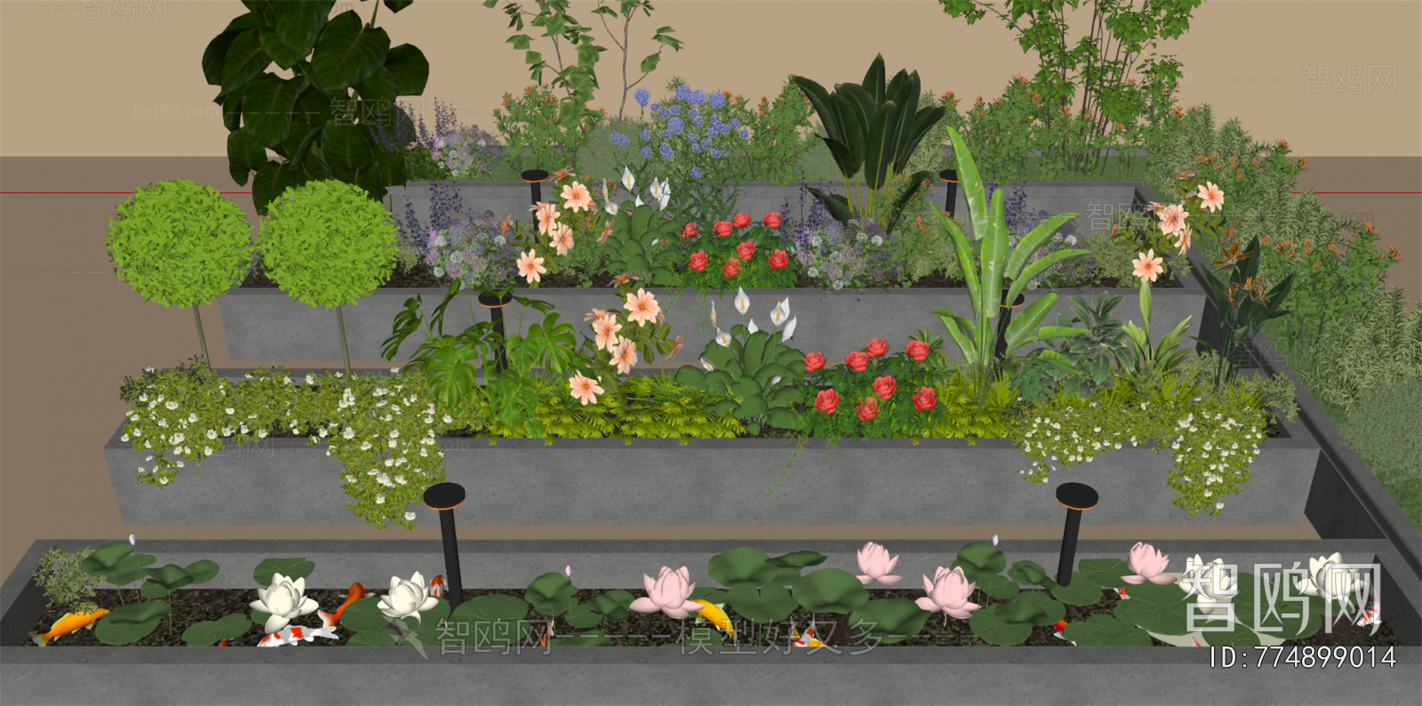 Modern Flower Bed, Flower Bowl, Flower Box