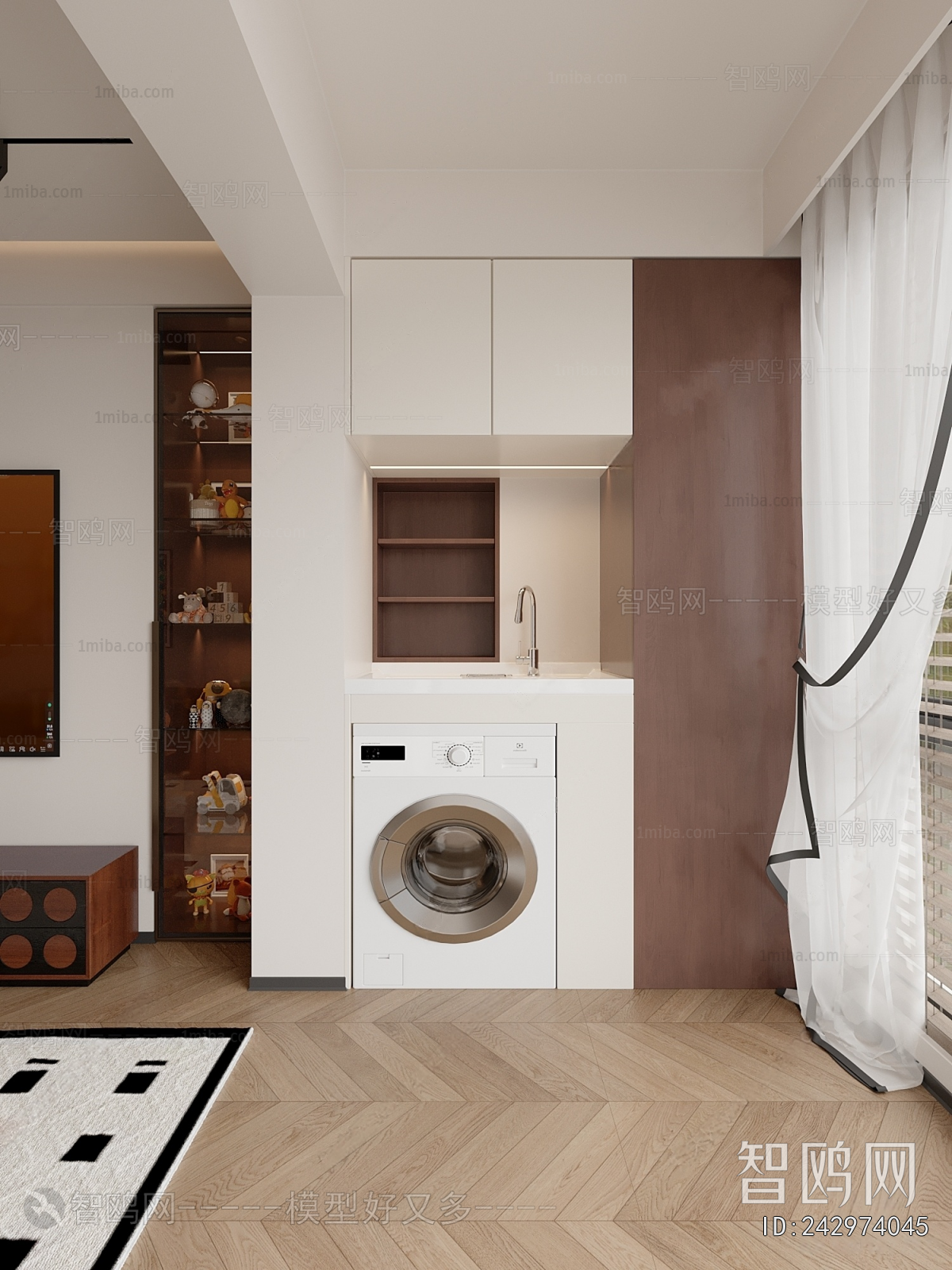 Modern Laundry Cabinet