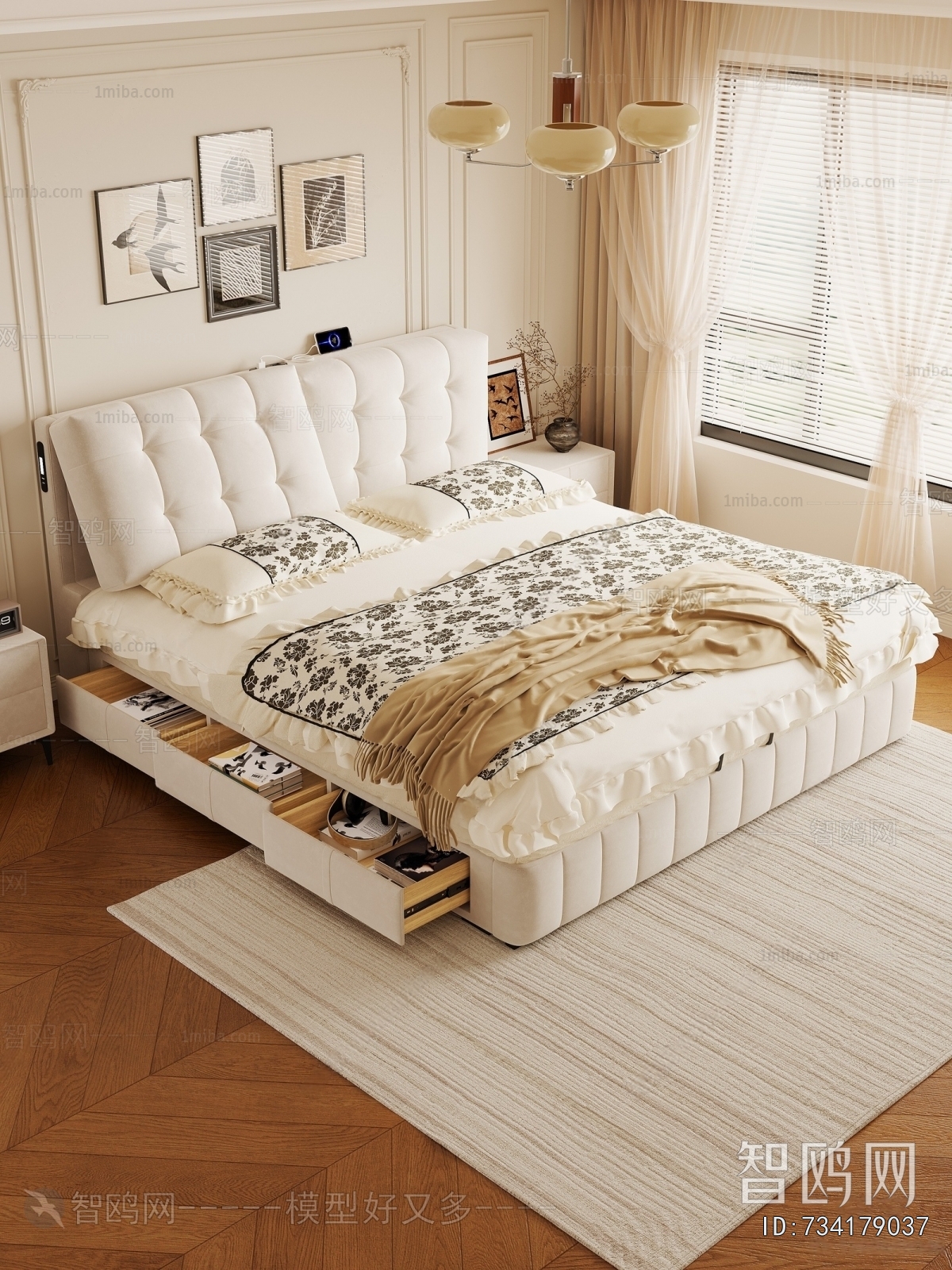 French Style Double Bed