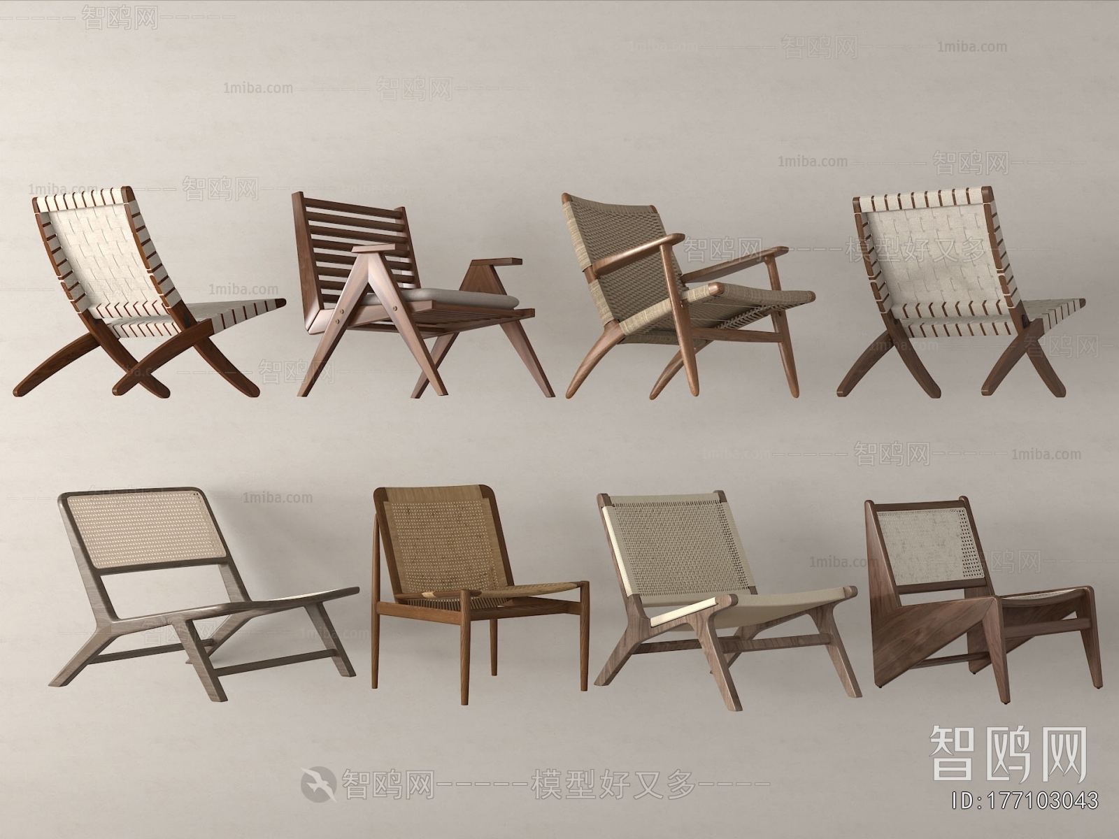 Wabi-sabi Style Lounge Chair