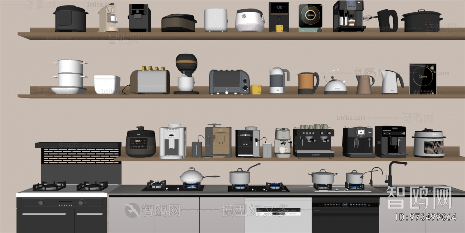 Modern Electric Kitchen Appliances
