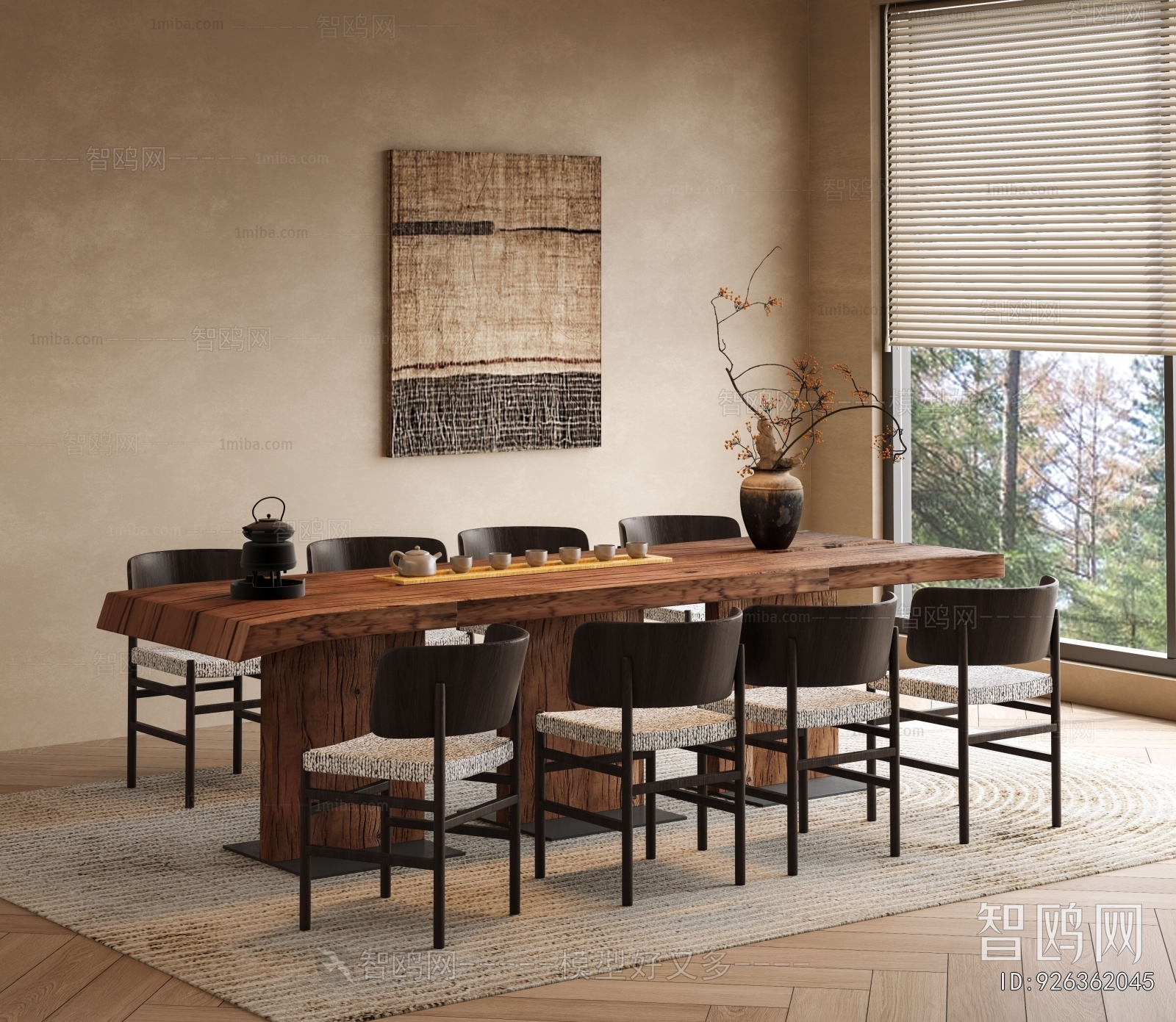 Wabi-sabi Style Tea Tables And Chairs