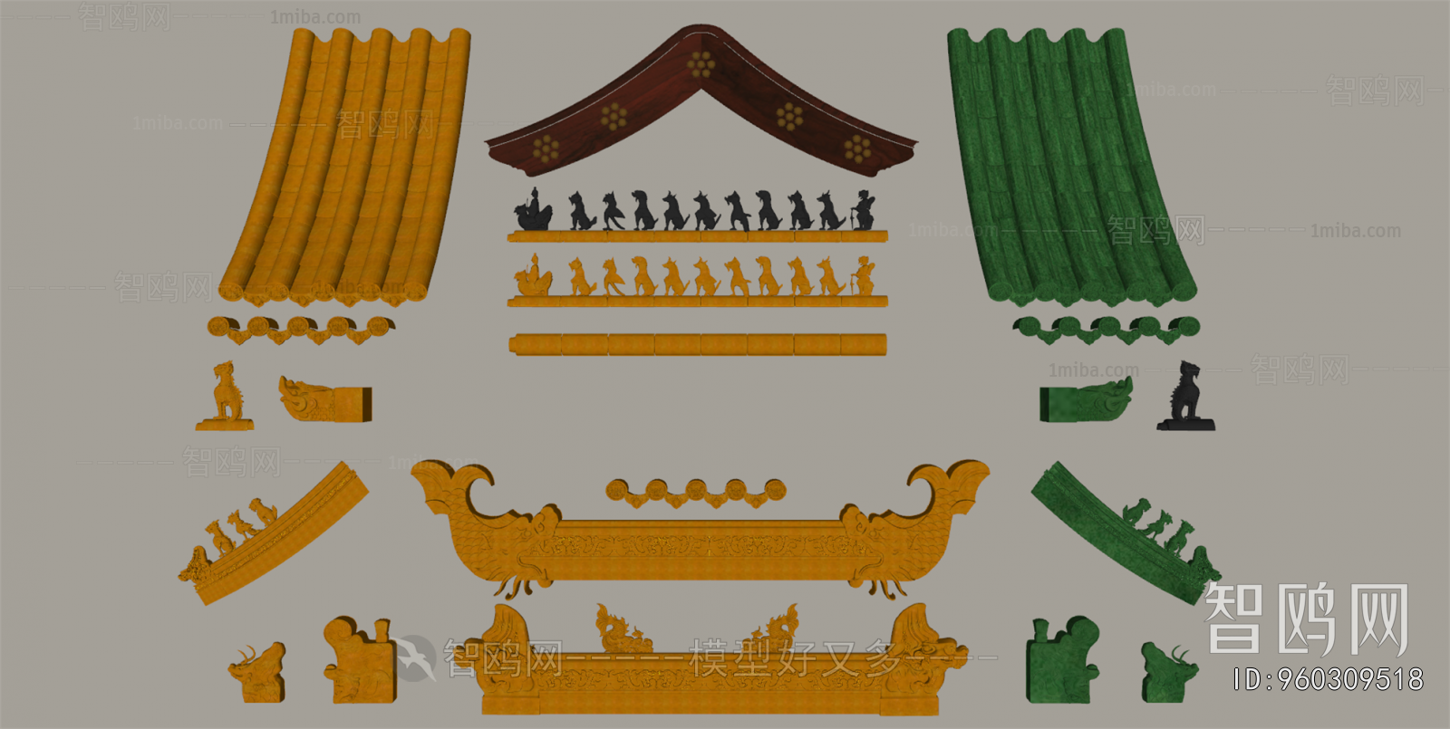 Chinese Style Building Component
