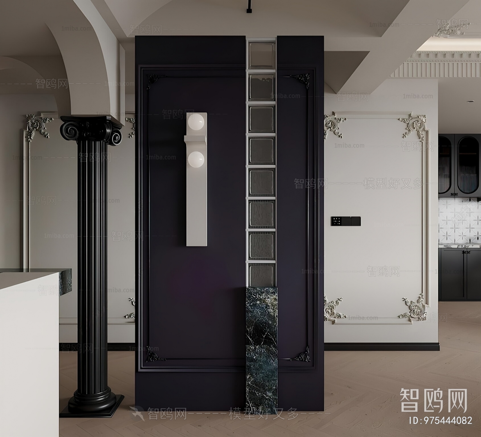 French Style Hallway